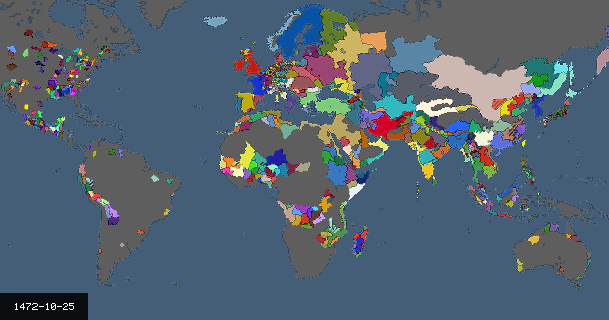 Map on 25 October 1472