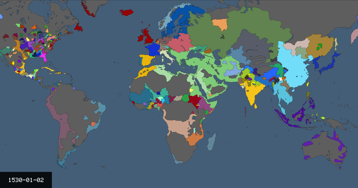 Map on 2 January 1530