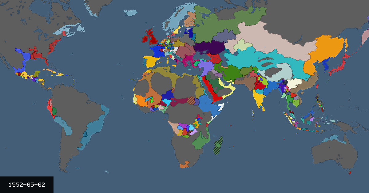 Map on 2 May 1552