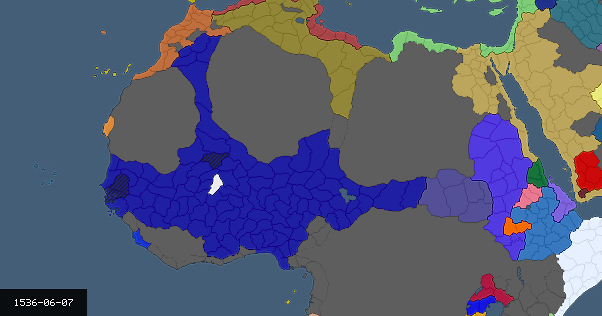 Map on 7 June 1536
