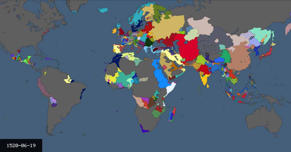 Map on 19 June 1520